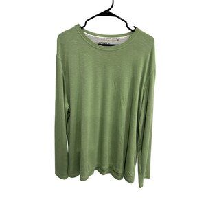 Orvis Long Sleeve Crewneck Sweat Shirt Lime Green Sz XXL Casual Essentials